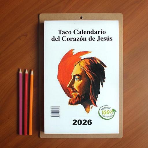 CALENDARIO TACO CORAZÓN DE JESÚS 2026 PARED *