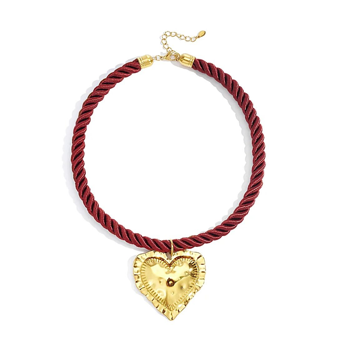 collar-corazon-cordon-granate-acero-inoxidable-casa-reinal