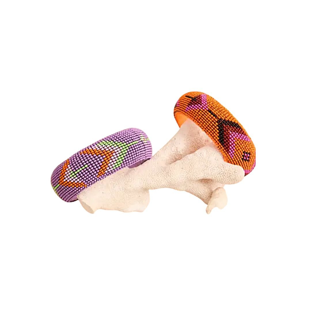 pulsera rígida geométrica multicolor Latido mujer cuentas resina Casa Reinal