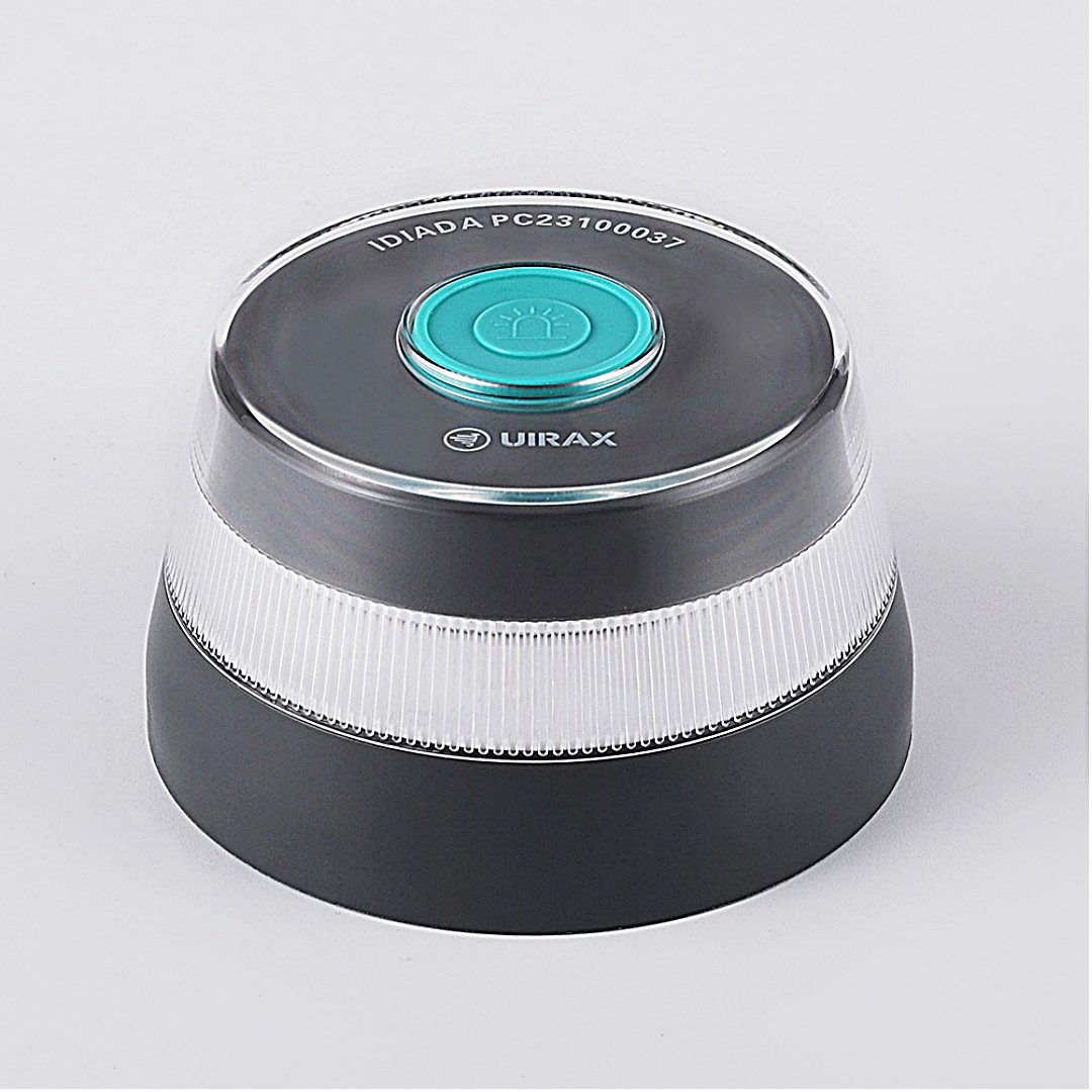 Baliza luminosa de emergencia V16 conectada, modelo homologado con visibilidad 360 grados y diseño compacto. Precio accesible con todas las garantías exigidas por la DGT.