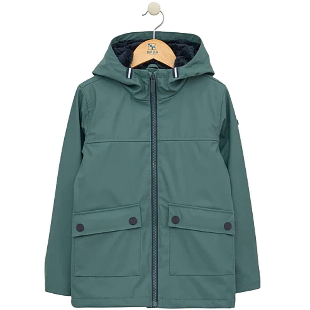 Chubasquero infantil Batela C3155 impermeable con capucha y forro interior de pelo