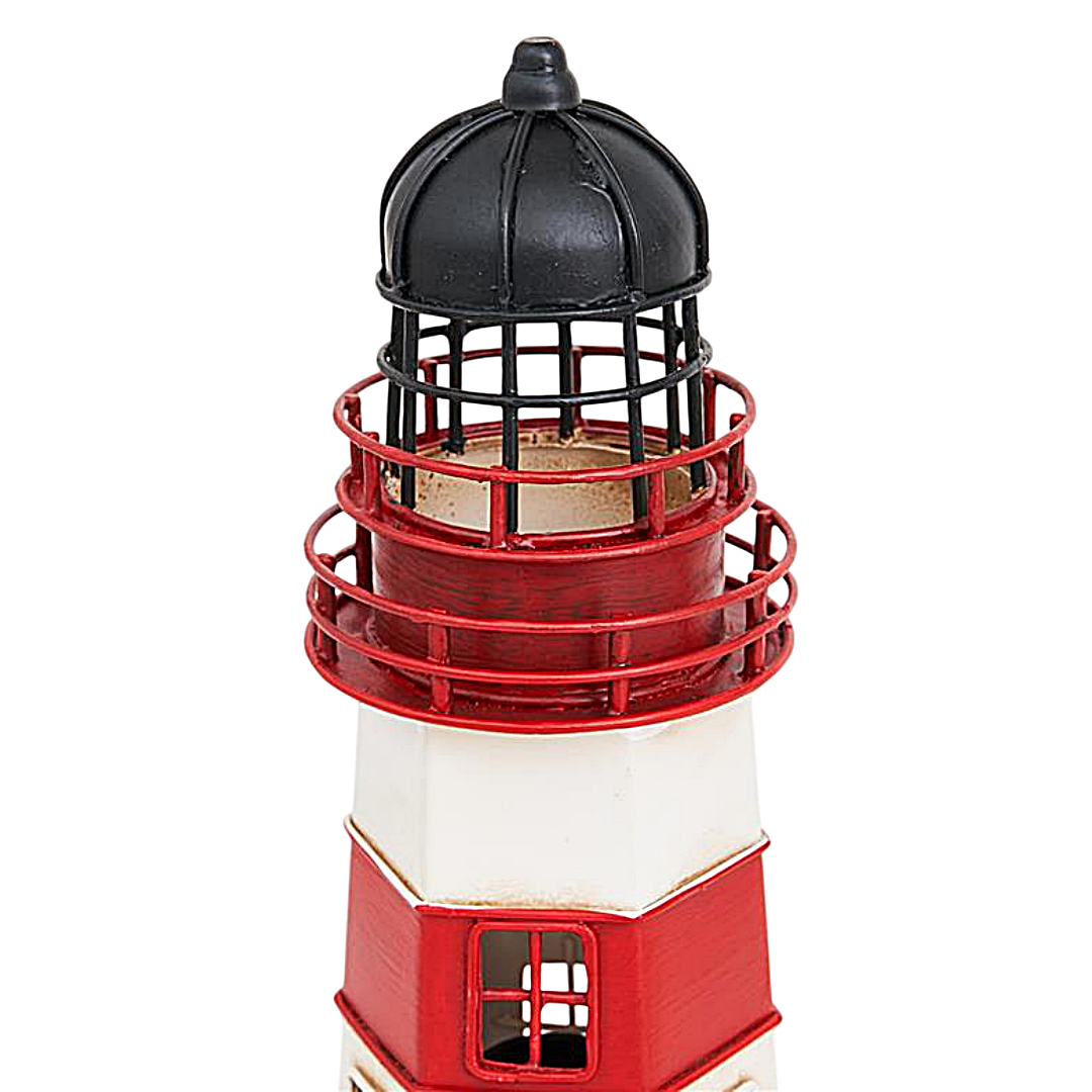 Faro-metal-eléctrico-con-rayas-blancas-y-rojas-Batela-D2547