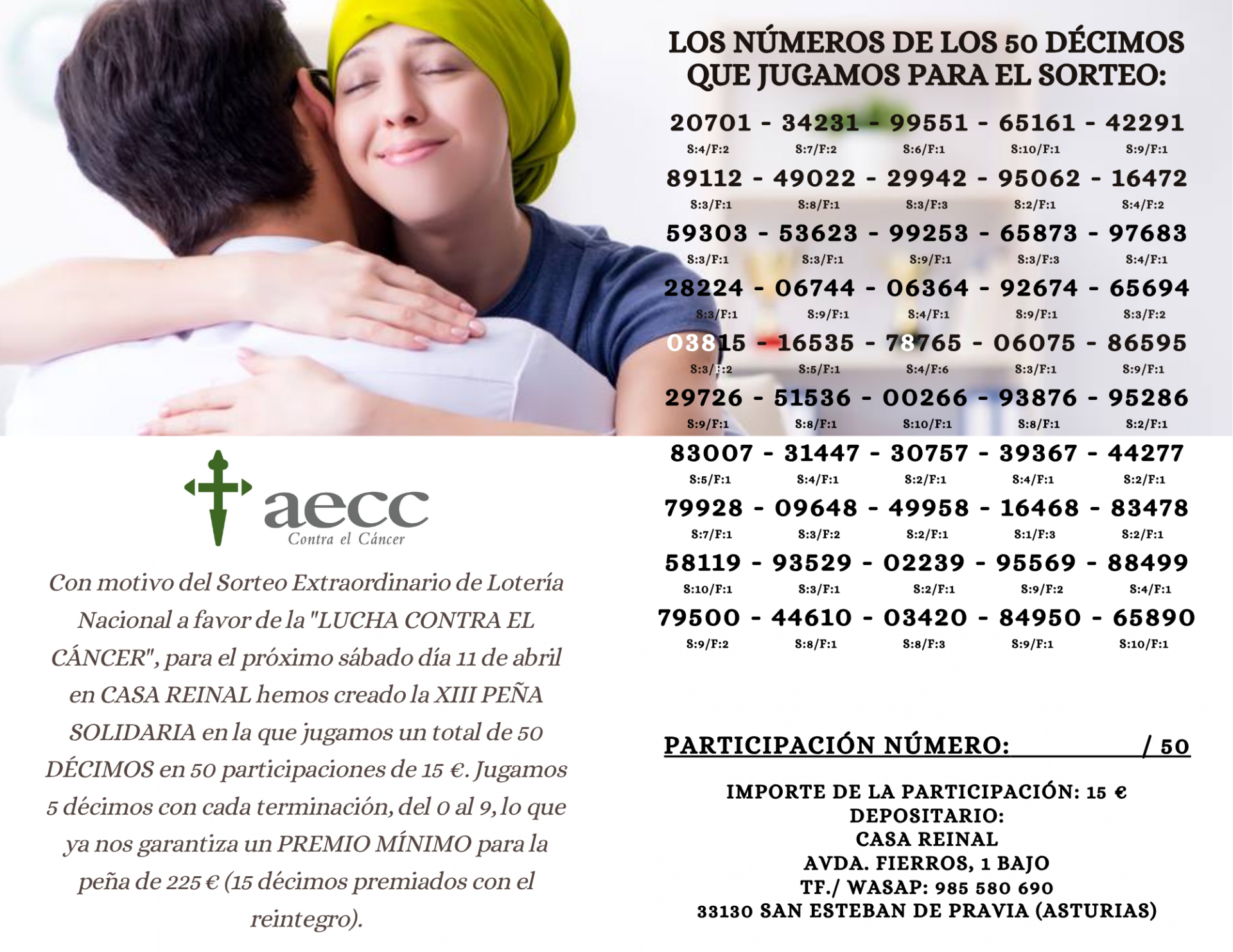 participacion-pena-solidaria-casa-reinal-lucha-contra-el-cancer-loteria-solidaria