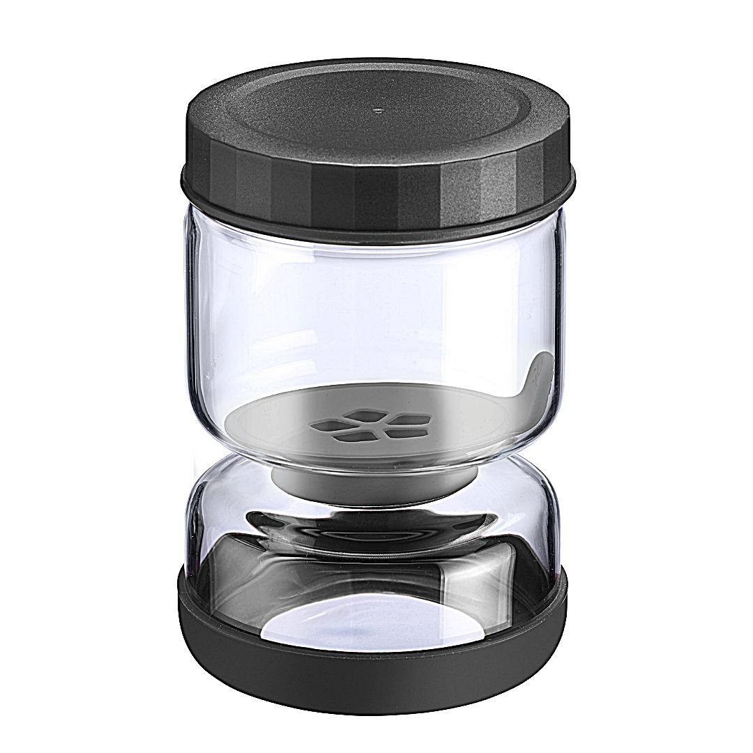 Bote escurridor para aceitunas y encurtidos 750 ml con sistema interior elevable para separar el líquido