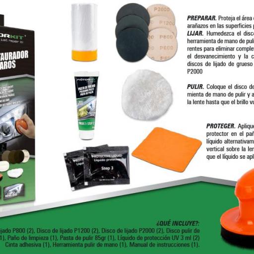 Kit Restaurador de Faros Manual [2]