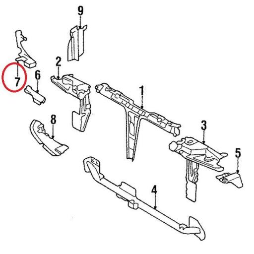 PLASTICO ENVOLVENTE RADIADOR O FRENTE AUDI 80  [1]