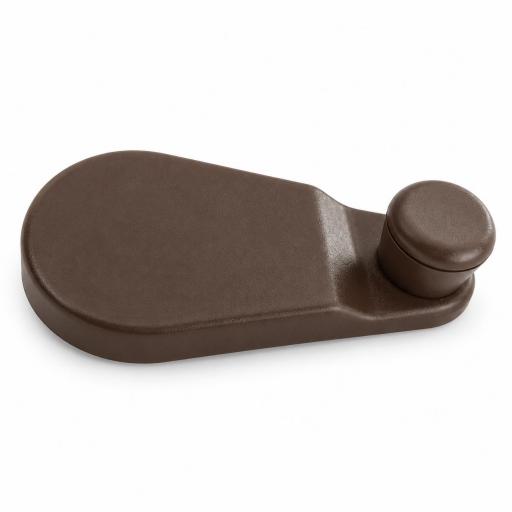 MANECILLA ELEVALUNAS SEAT 131 MARRON OSCURO CURVA