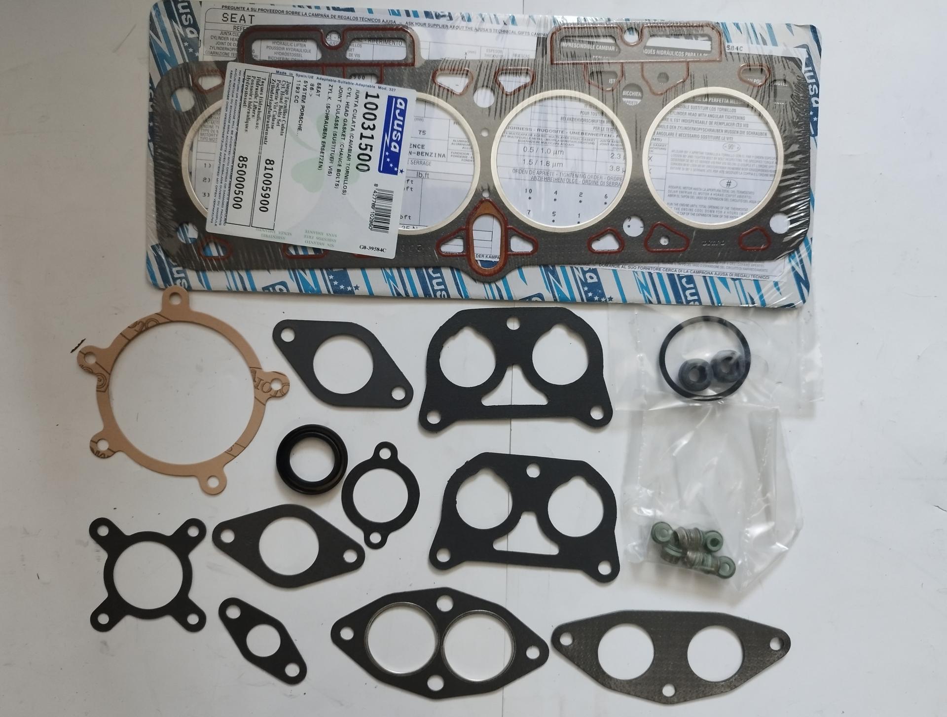 JUEGO JUNTAS SEAT IBIZA Y MALAGA 1200 CC SYSTEM PORCHE