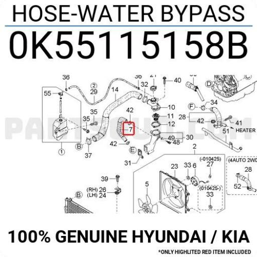 MANGUITO CUERPO TERMOSTATO HYUNDAI TERRACAN  [1]