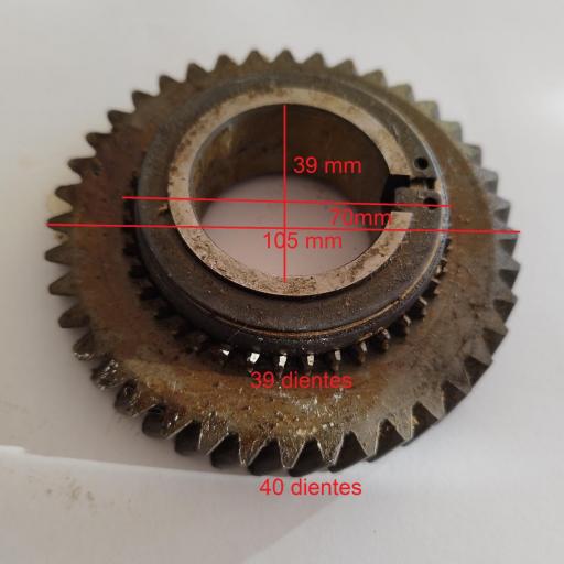 PIÑON CAJA CAMBIOS DE 40 DIENTES EXTERIOR Y 39 INTERIOR  SEAT [0]