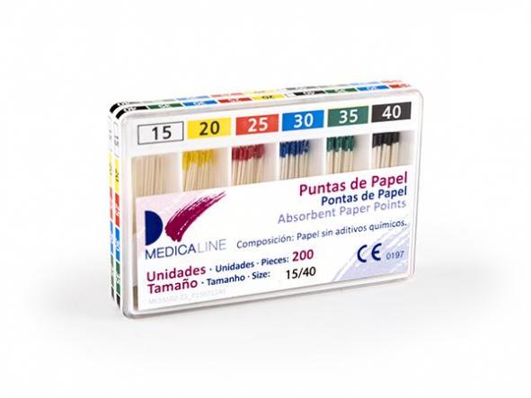 PUNTAS DE PAPEL ISO 200u MEDICALINE 