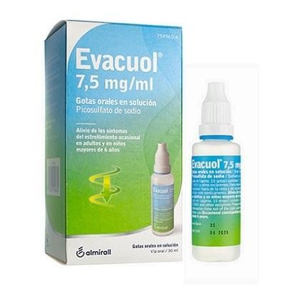 Evacuol 7,5 mg/mL gotales orales en solución 30 mL