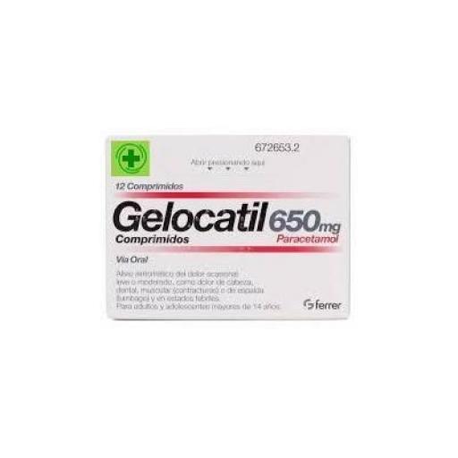 Gelocatil 650 mg 12 comprimidos [0]