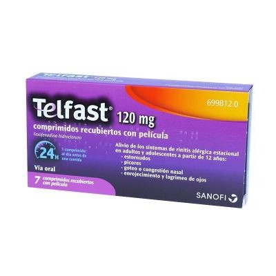Telfast 120 mg 7 comprimidos [0]