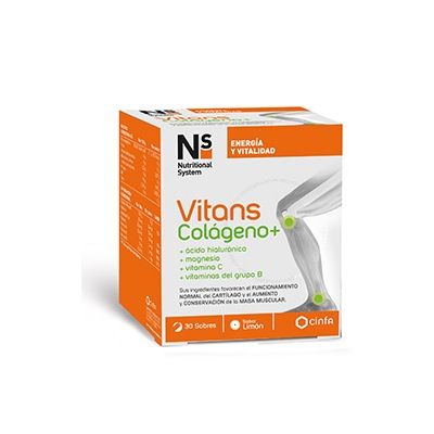 NS Vitans colágeno, ácido hialurónico, magnesio, vitamina C y vitaminas del grupo B Cinfa 30 sobres