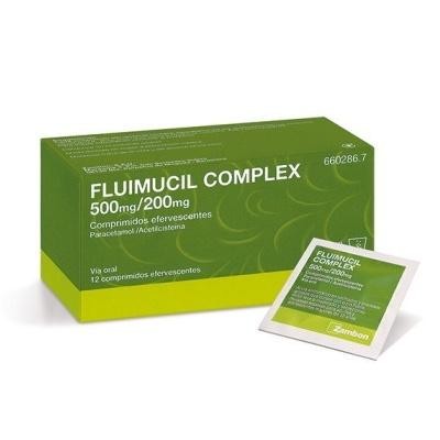 Fluimucil Complex 500 mg/200 mg 12 comprimidos efervescentes