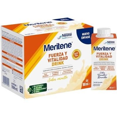 Meritene Fuerza y Vitalidad Drink Sabor Vainilla 6x180 mL [0]