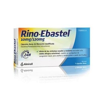 Rino-Ebastel 10 mg/120 mg 7 cápsulas