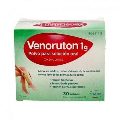 Venoruton 1 g polvo para solución oral 30 sobres