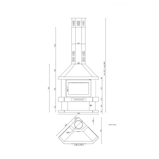 CHIMENEA METALICA RINCON MODELO C-200R [2]