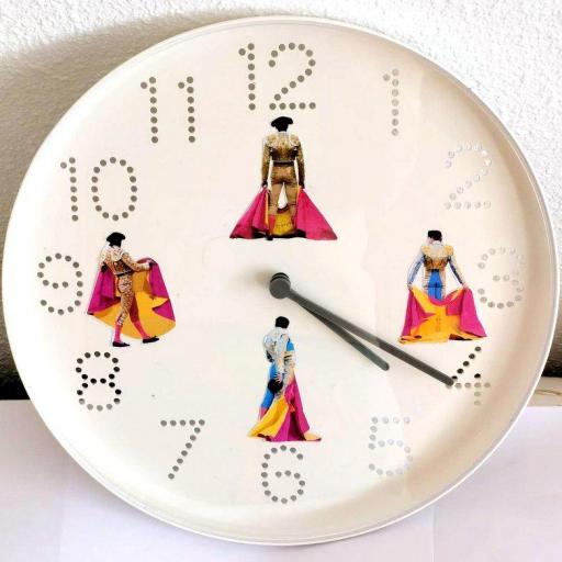 Reloj analógico mural 25cm Posturas