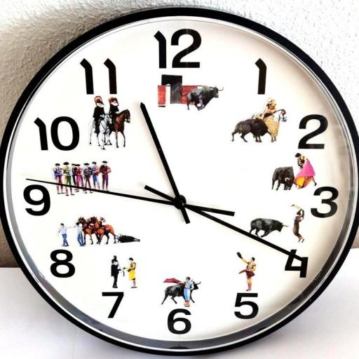 Reloj analógico mural 28cm Suertes [0]