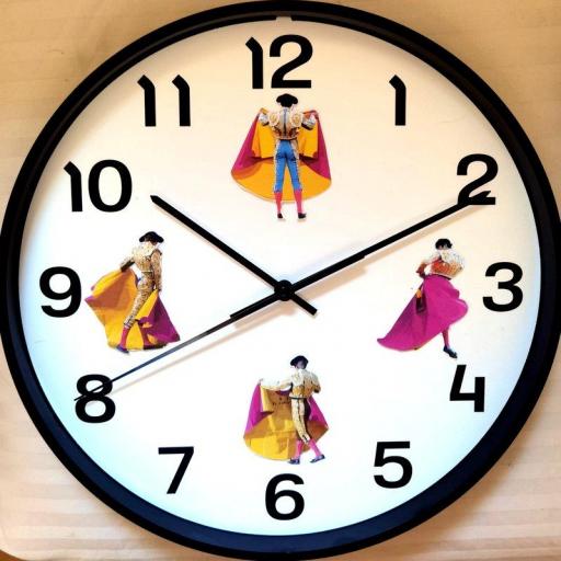 Reloj analógico mural 28cm Suertes [1]