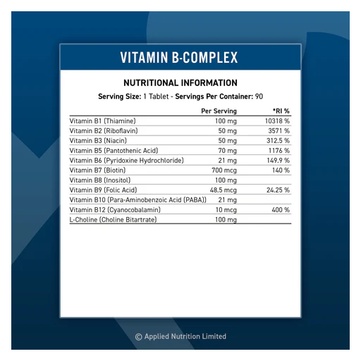 Vitamina B-Complex 90 Tablets [1]