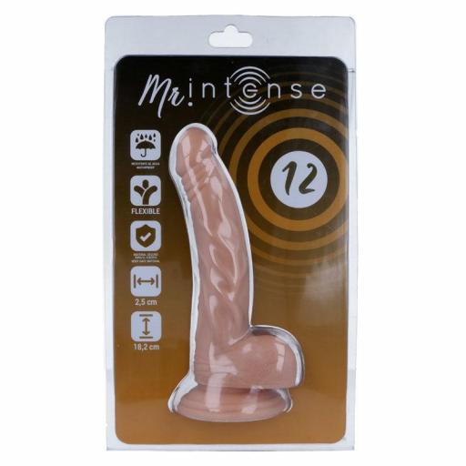 Dildo realista con ventosa 18,2 cm [3]