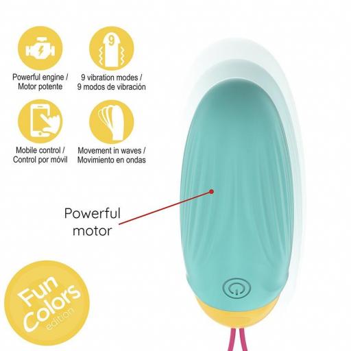 Huevo vibrador gemas rotadoras [1]