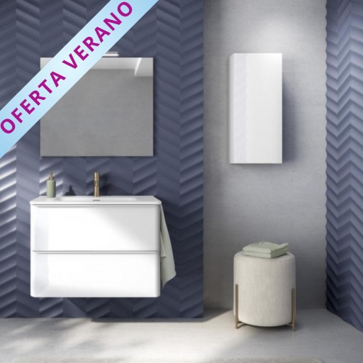 Mueble de baño Dai suspendido 2 cajones sobre encimera promocion de Royo