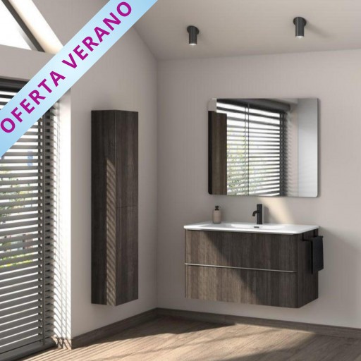 Mueble de baño Dai suspendido 2 cajones promocion de Royo