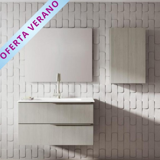 Mueble de baño Mio Compact suspendido 2 cajones promocion de Royo