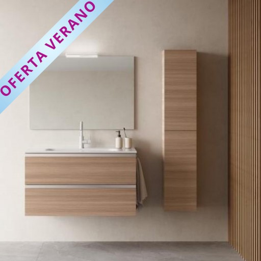 Mueble de baño Vida Compact suspendido 2 cajones promocion de Royo