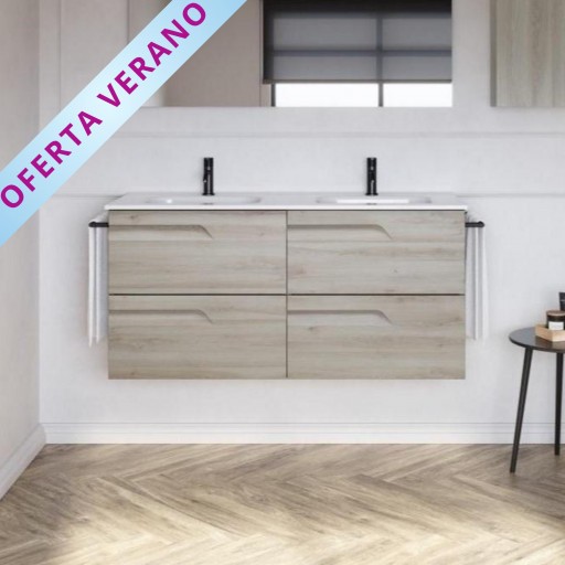 Mueble de baño Vitale suspendido 4 cajones promocion de Royo