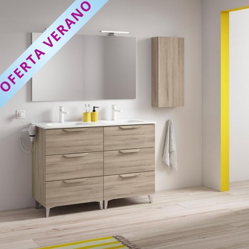 Mueble de baño Urban con patas 6 cajones promocion de Royo