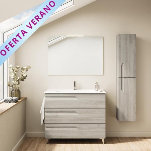 Mueble de baño Vitale con patas 3 cajones promocion de Royo