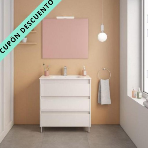 Mueble de baño Sansa con patas 3 cajones promocion de Royo