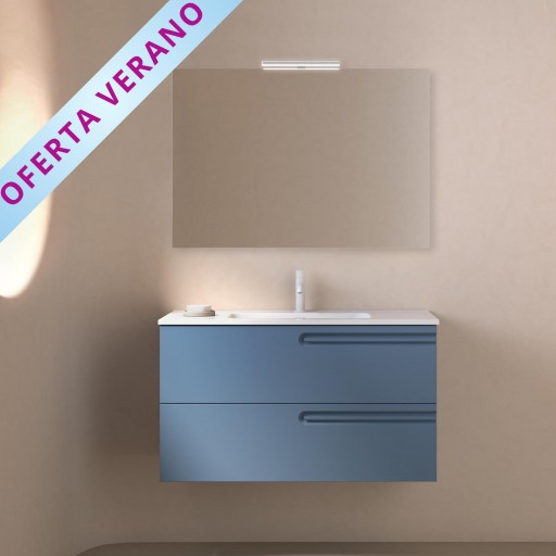 Mueble de baño Econic suspendido 2 cajones promocion de Royo