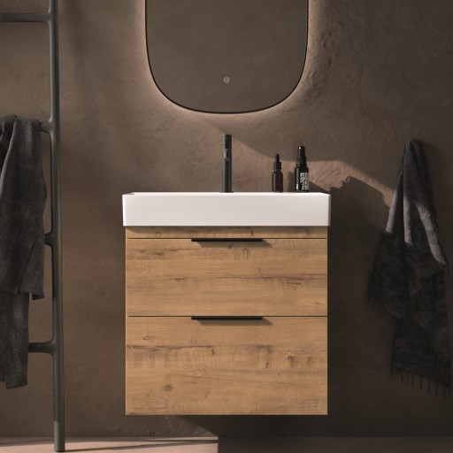 Mueble de baño Elena 2 cajones suspendido de Avila Dos con lavabo One