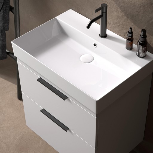 Mueble de baño Elena 2 cajones suspendido de Avila Dos con lavabo One [1]