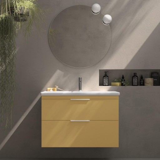 Mueble de baño Elena 2 cajones suspendido de Avila Dos con lavabo Two