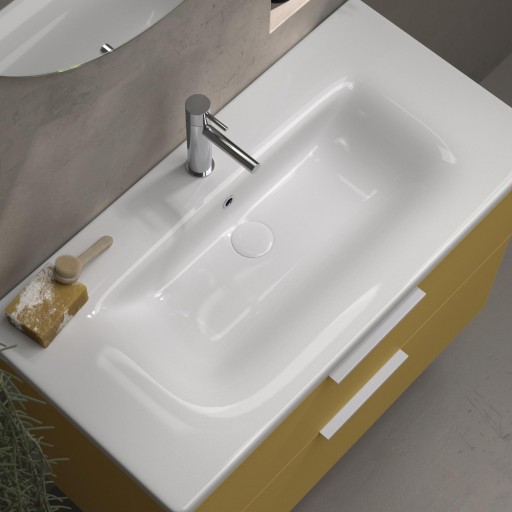 Mueble de baño Elena 2 cajones suspendido de Avila Dos con lavabo Two [3]