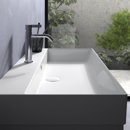 Mueble de baño Elena 2 cajones suspendido de Avila Dos con lavabo One [3]