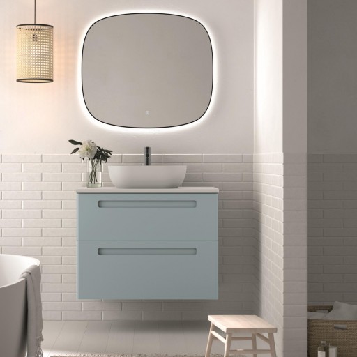 Mueble de baño Paris suspendido 2 cajones sobre encimera promo de Avila Dos