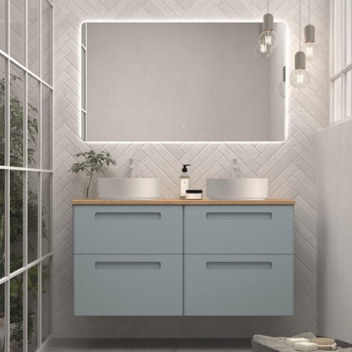 Mueble de baño Paris suspendido 4 cajones sobre encimera promo de Avila Dos [5]