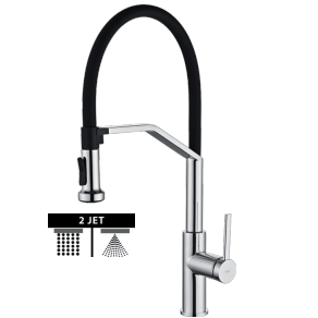 Grifo de cocina monomando Véneto cromo de Imex