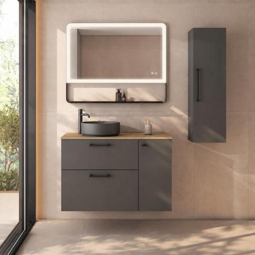Mueble de baño Verso suspendido sobree encimera de Visobath [0]