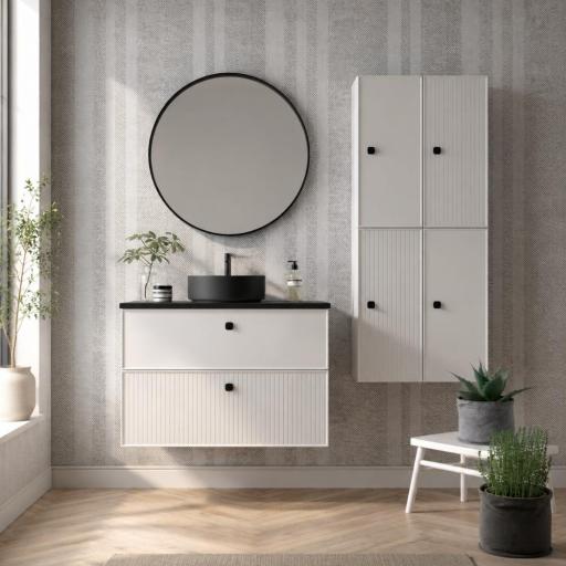 Mueble de baño Blanca 2 cajones suspendido de Avila Dos [0]