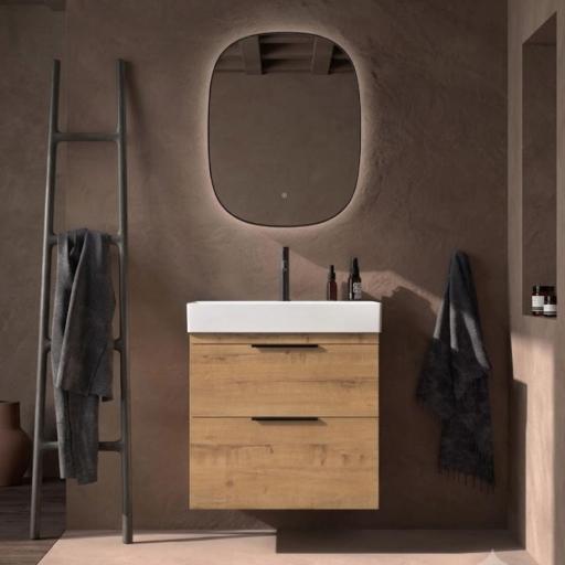 Mueble de baño Elena 2 cajones suspendido con lavabo One de Avila Dos [0]